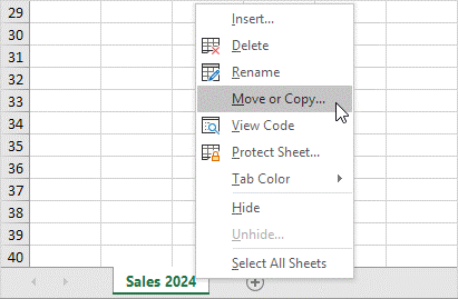کپی کردن ورک شیت ها در نرم افزار اکسل