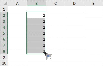 خاصیت پر کردن خودکار در نرم افزار اکسل