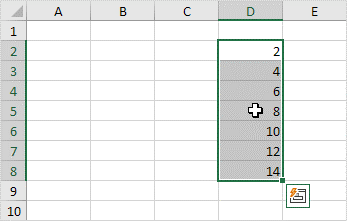 جابجا کردن رنج در نرم افزار اکسل