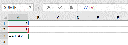 ویرایش یک فرمول در یک سلول اکسل