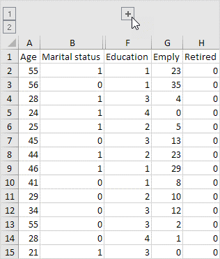 ایجاد هندل گروه بندی در اکسل برای مخفی و آشکار کردن سلول ها